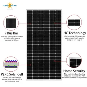 Yingli Mono fiyat güneş sistemi 550 watt 530w 535w 540w 545w Yingli güneş panelleri