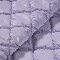 Cuir PU matelassé avec mousse éponge extensible et tissu de sol cousu diamant imperméable pour sac d'ameublement de voiture/fabrication de vêtements