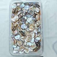 Grandes perles Keshi en forme d'OVNI de couleurs mélangées, à fort lustre, pour la fabrication de bijoux DIY