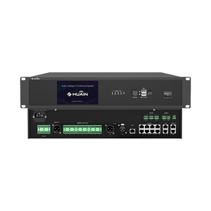 Контроллер конференц-связи HUAIN HY-8600M3A 5G с сетевым интерфейсом RJ45, 8-канальные выходы, 5,0-дюймовый сенсорный HD-экран TFT для аудиоконференций - Product Image 1