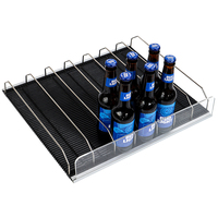 Hookei Supply Personnaliser l'alimentation automatique des boissons étagère glisse étagère flexible étagère à roulettes par gravité pour dépanneur