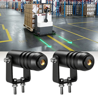Feux de sécurité laser de projection au sol pour entrepôt, DC 12V 24V, pour robots AGV et chariots élévateurs, avec flèches de guidage