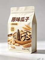 Sacs d'emballage pour snacks en PE scellés à huit côtés, étanches, résistants à l'humidité, taille personnalisable, impression, entoncure de déchirement facile, fermeture éclair intégrée