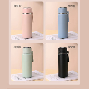 316 Stainless Steel Vacuum Insulated Water Bottle Bullet Shape With Tea Strainer For Travel And Home Use - Product Image 3