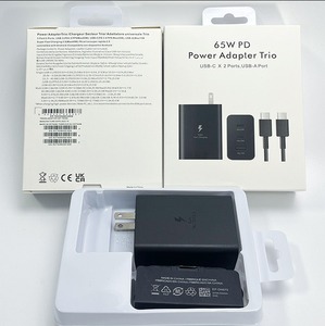 65W 3 Port PD Fast Charge USB C Wall Charging Block UK US EU <b>Plug</b> Desktop Use for <b>Samsung</b> Galaxy <b>S22</b> S23 S24 S25 S26 - Product Image 1
