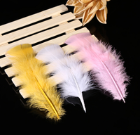 Plume de dinde plate pour bricolage artisanat cheveux Costume accessoire de pêche matériel de montage de mouches ornement capteur de rêves frange décor