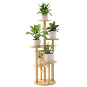 Multi Flower Plant Stand 3 Floors Wooden Scandinavian Modern Indoor Plant <b>Pot</b> Rack Durable Design - Product Image 5