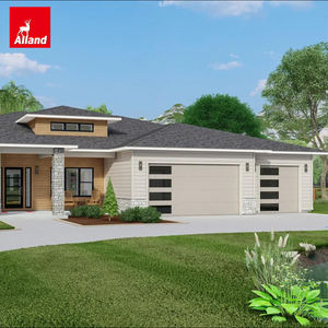 Alland Custom American Style Precios de almacén de alta calidad Motor deslizante Villa Automatizado <span class=keywords><strong>Puerta</strong></span> de garaje moderna de madera maciza - Product Image 6