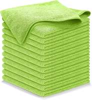 Vente en gros de serviettes de nettoyage écologiques en microfibre carrées de 40x40 cm, 350 g/m², pour l'utilisation en voiture et en cuisine
