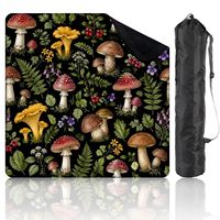 Tapis de jeu antidérapant pour table de mahjong américain, motif Mandala violet, Château hanté, Pleine lune, Citrouille, Chauve-souris, pour fêtes intérieures et événements festifs
