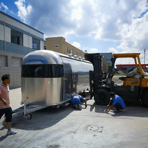 Viral Mobile Food <b>Cart</b> Multi Functional Light Meal <b>Camping</b> Vehicle Hotdog Ice Cream Fast Food Stainless Steel 4 Wheel Vending - Product Image 4