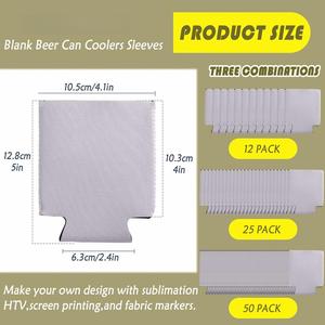 Can <b>Cooler</b> Sleeves, Customizable Bulk Slap Can <b>Coolers</b>, Extra-Thick Collapsible <b>Drink</b> Insulator Sleeve, Beer Can <b>Coolers</b> - Product Image 2