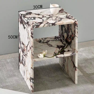 Mesa Auxiliar Moderna <span class=keywords><strong>de</strong></span> Lujo <span class=keywords><strong>de</strong></span> Mármol Calacatta Viola, Muebles <span class=keywords><strong>para</strong></span> Sala <span class=keywords><strong>de</strong></span> Estar, Mesa <span class=keywords><strong>de</strong></span> Centro Redonda/Cuadrada <span class=keywords><strong>de</strong></span> Piedra Natural - Product Image 2
