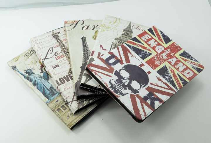 Customized Different Patterns on the Smart Cover for iPad Air PU Leather Case for iPad OEM UV Printed for iPad 10.2 Case