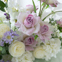 Centre de table floral artificiel classique en soie multicolore de haute qualité, rose, pivoine, hortensia, clématite, décoration de mariage