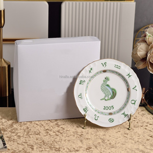 High-Quality 2026 New Year Zodiac Horse Celebration Bone Porcelain Plate - Gift <b>Set</b> for the New Year - Product Image 5