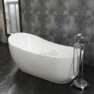 <span class=keywords><strong>Baignoire</strong></span> autoportante moderne en acrylique luxueuse et portable, en acrylique, pour appartement et hôtel - Product Image 3