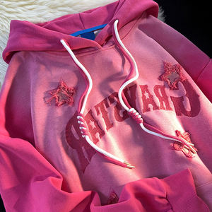 <span class=keywords><strong>Felpa</strong></span> con cappuccio da <span class=keywords><strong>donna</strong></span> <span class=keywords><strong>donna</strong></span> con ricamo over-size personalizzato e taglie forti produttori di felpe per abiti personalizzati - Product Image 1