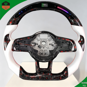Volant en fibre de carbone LED personnalisé pour Volkswagen, pour VW Polo Scirocco <span class=keywords><strong>R</strong></span> Passat CC <span class=keywords><strong>R</strong></span>-<span class=keywords><strong>Line</strong></span> Jetta Tiguan <span class=keywords><strong>DSG</strong></span> up Amarok Eos - Product Image 5