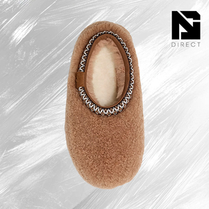 รองเท้าแตะ UGG Tasman Maxi Curly สีน้ำตาลแดง แต่งลายปัก ดีไซน์เนอร์ สำหรับใส่ในบ้านและนอกบ้าน ฤดูหนาว อุ่นสบาย เหมาะสำหรับผู้ชายและผู้หญิง - Product Image 4
