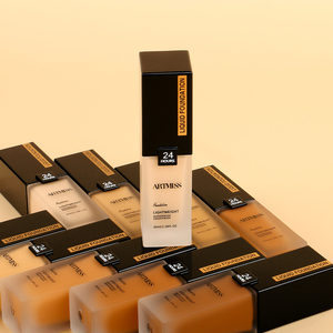 Khuôn mặt tốt nhất cho phụ nữ da đen Shades bảo hiểm đầy đủ Vegan Kem trang điểm kem che khuyết điểm nền tảng - Product Image 1