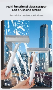 Çift taraflı cam sileceği sprey paspas temizleme fırçası plastik saplı çevre dostu araç ön camı Windows için silecek sprey şişe - Product Image 3
