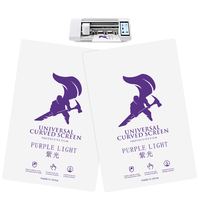 12*18cm Tpu Soft Purple Light Screen Protector Hydrogel Film Sheets pour tous les modèles de téléphones