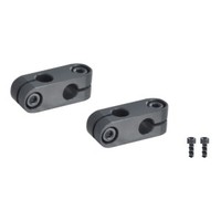 Pièces de rechange pour convoyeur sur le marché d'outre-mer Tube de support de rail de guidage réglable pinces croisées en acier inoxydable
