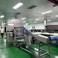 Salade de légumes Lavage Coupe Élimination des résidus Séchage Déshydratation Continue Déshydratation Centrifugeuse Déshydratation Machine