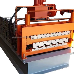 더블 레이어 사다리꼴 지붕 타일 Rool 시트 스텝 타일 차가운 다채로운 지붕 타일 롤 기계 14mm - Product Image 2