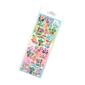 Koreaanse Cartoon Dierenstickers/Handboek Schattige Kleine Rolstickers/Diy Decoratie Kerststickers En Verjaardagsstickers