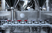 Ligne de machines entièrement automatiques pour le remplissage, le scellage et le capsulage de poudres, machine d'emballage sous vide à scellage à l'azote