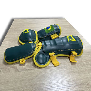 Nhà Máy Trực Tiếp OEM ODM Tùy Chỉnh PU Da Bảo Vệ Bóng Chày Khuỷu Tay Bảo Vệ Chân Bảo Vệ Ống Chân Bảo Vệ Bộ Thiếu Niên Phổ Màu Xanh Lá Cây 50 Pcs - Product Image 3