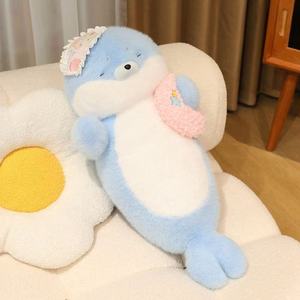 Peluche Gigante <span class=keywords><strong>de</strong></span> Foca, Almohada Suave, Lindos Peluches, Juguetes <span class=keywords><strong>de</strong></span> Peluche Acogedores para Niñas, Muñeca Perfecta para la Cama, Regalo <span class=keywords><strong>de</strong></span> Cumpleaños Ideal - Product Image 6