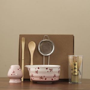 Tazón de Matcha de Cerámica con Diseño de Oso Encantador, Tazón de Matcha Único con Boquilla, Proveedor Chino, Juego de Matcha con Caja de Regalo con Logotipo Personalizado - Product Image 2
