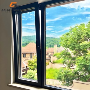 หน้าต่างบานเอียงและเลี้ยวอลูมิเนียมกรอบบางพิเศษ GS ทำให้ดูทันสมัยสำหรับวิลล่า - Product Image 5