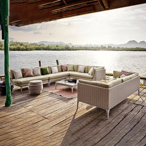 Set di Divani da Esterno dal Design Moderno, Ecologico e Resistente alle Intemperie, Arredamento Unico in Rattan per Giardino, Patio, Soggiorno, Camera da Letto e Ville - Product Image 2