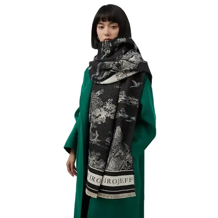 Großhandel Neuankömmling Damen Doppelseite Luxus Designer Winters chal Pashmina Schals Mode verdickt warmen Kaschmir Schal Herren