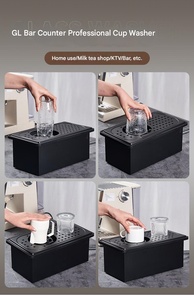 Automatic Modern Stainless Steel Cup <strong>Glass</strong> <strong>Cleaner</strong> for Cafes Hotels Restaurants-Reusable <strong>Bar</strong> Desktop Cup Washer Coffee Shop - Product Image 4