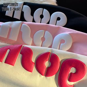 Áo thun nam in nổi 3D chất lượng cao, đặt may OEM, 100% cotton, in nổi thời trang, áo thun đặt may theo yêu cầu thương hiệu thời trang dành cho nam - Product Image 2