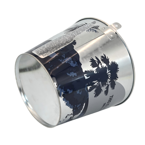Cubo de Hielo de Metal Galvanizado con Diseño Personalizado de Playa, con Dos Asas, para Enfriar Cerveza, Ideal para Bares y Promociones Navideñas - Product Image 5