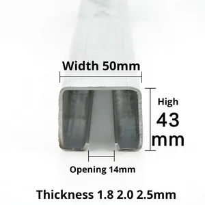 Portes coulissantes modernes de poulie de <span class=keywords><strong>Rail</strong></span> de suspension commerciale d'usine <span class=keywords><strong>industrielle</strong></span> résistante aux hautes températures C50 pour le bureau - Product Image 3