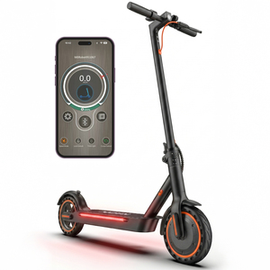 Xe <span class=keywords><strong>Scooter</strong></span> điện hai bánh gấp gọn cho người lớn, hệ thống giảm xóc kép, lốp đặc, điều khiển bằng ứng dụng, tải trọng <span class=keywords><strong>100kg</strong></span>, đạt chuẩn CE FCC, OEM, bán buôn số lượng lớn cho trường học - Product Image 2