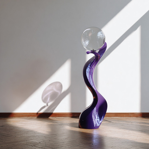 Lámpara de Pie Moderna de Madera con Pantalla Cilíndrica Blanca, Fuente de Luz LED de Gran Tamaño, 2700K, Blanco Cálido, Uso Residencial - Product Image 6