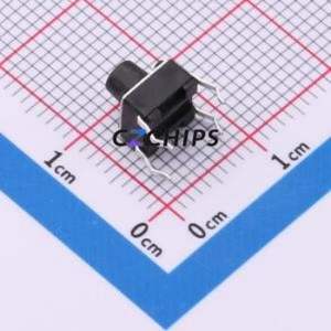 SH-6X6X6.5H-CJ Tactile Switch DIP-4P,6x6mm Switch Single Pole Single Throw Round Button 2.5N Through Hole - Product Image 2