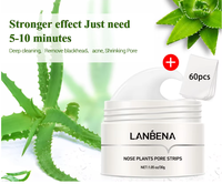 Masque Visage et Nez Désincrustant Points Noirs, Bandelette Purifiante, Masque Noir Peeling, Soin Traitant l'Acné, Masque Nettoyant en Profondeur, Contrôle Sébum, Soin de la Peau