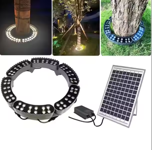 Anneau lumineux solaire LED pour arbre, 2700K blanc chaud, IP65, éclairage extérieur de jardin avec capteur de lumière et conception détachable - Product Image 2