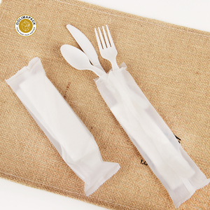 Phân Hủy Sinh Học <span class=keywords><strong>Flatware</strong></span> 100% Compostable Dùng Một Lần <span class=keywords><strong>Cpla</strong></span> Dao Kéo Đặt Màu Đen 170Mm Nĩa Dao Muỗng Bộ Đồ Ăn Đặt - Product Image 4
