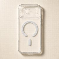 Coque personnalisable transparente anti-jaunissement antichoc en TPU PC acrylique pour iPhone 17 Pro Max