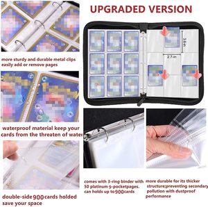 <span class=keywords><strong>2022</strong></span> 1st édition en gros mini 4 9 400 900 poche manches collection cas boîte livre titulaire dossier reliure à anneaux pour poke lun cartes - Product Image 6